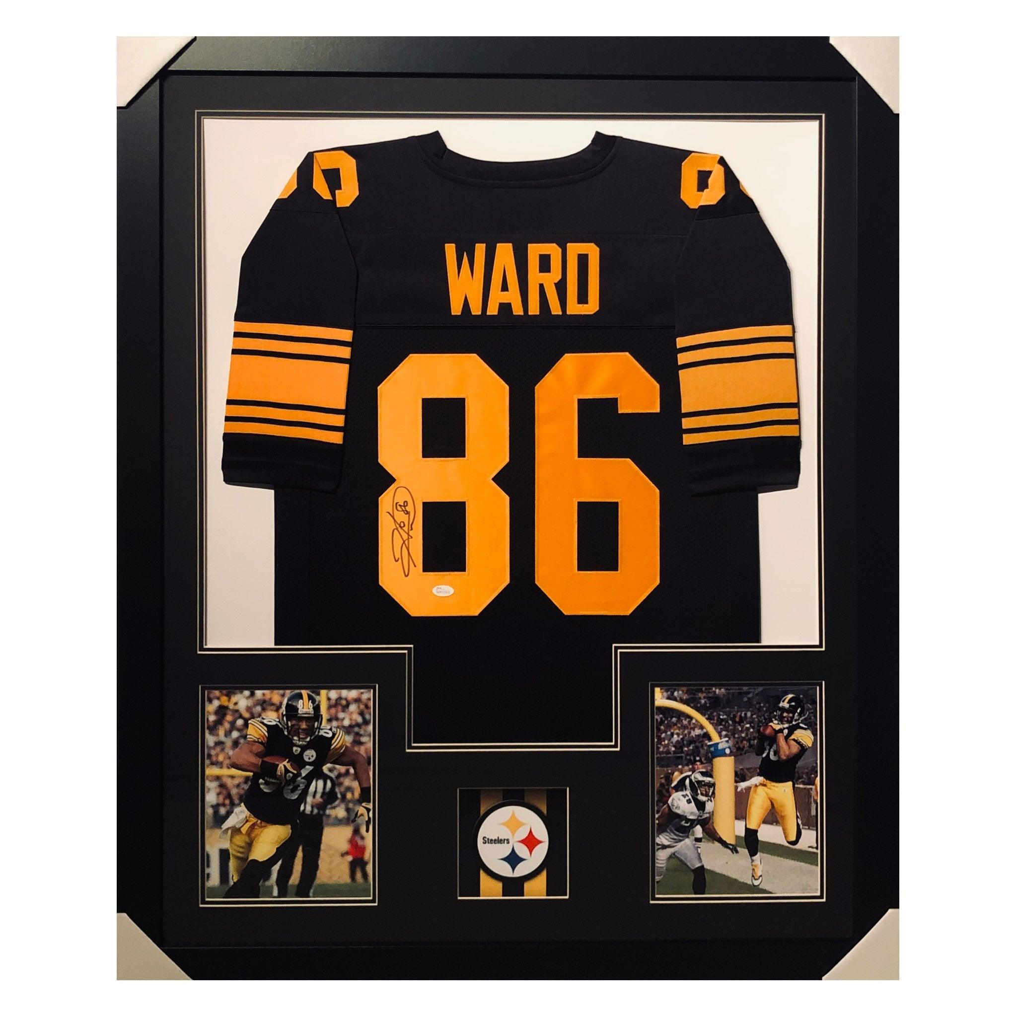 Hines Ward Signed Framed Vertical Layout Pro Edition Color Rush