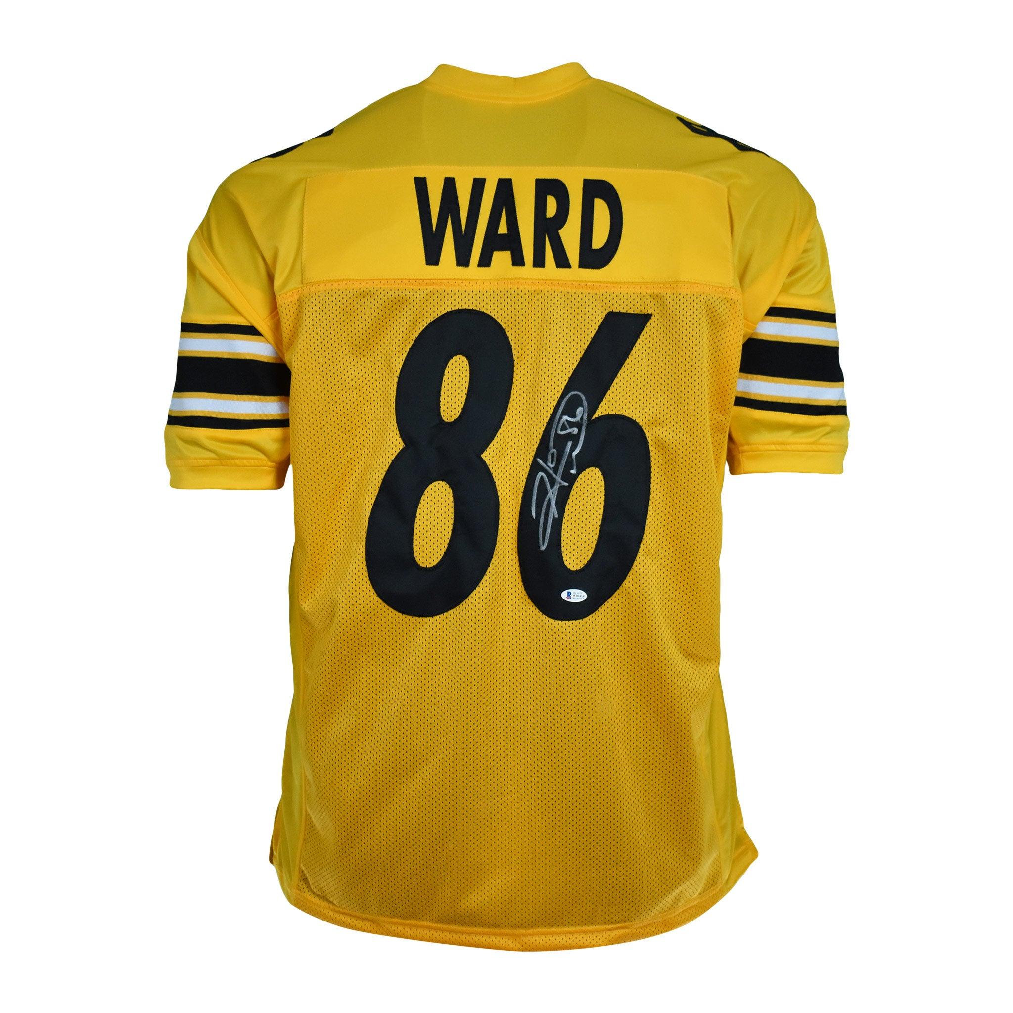 Hines Ward Signed Pro-Edition Yellow Football Jersey (JSA) — RSA