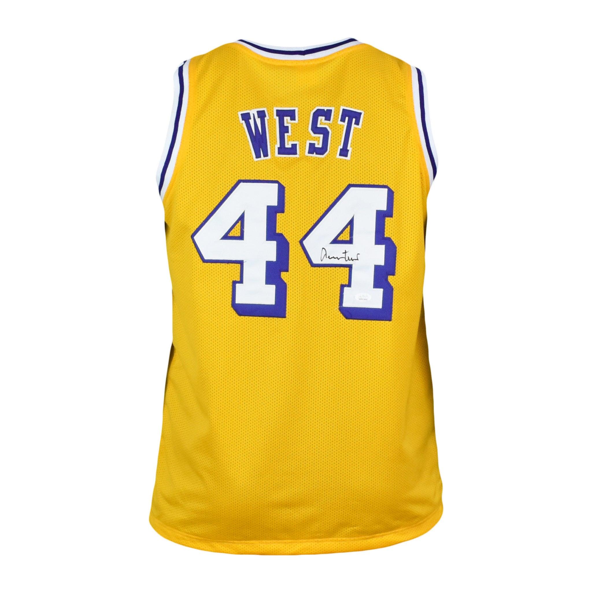 JERRY WEST AUTOGRAPHED LOS ANGELES LAKERS JERSEY JSA