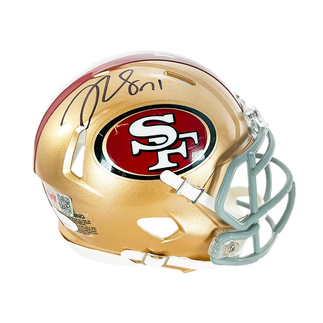 SAN FRANCISCO 49ERS HALL OF FAMERS & STARS Autographed Full Size Helmet. JSA