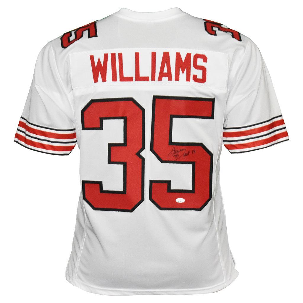 Aeneas Williams Signed HOF sold 14 Inscription Arizona White Throwback Football Jersey (JSA)