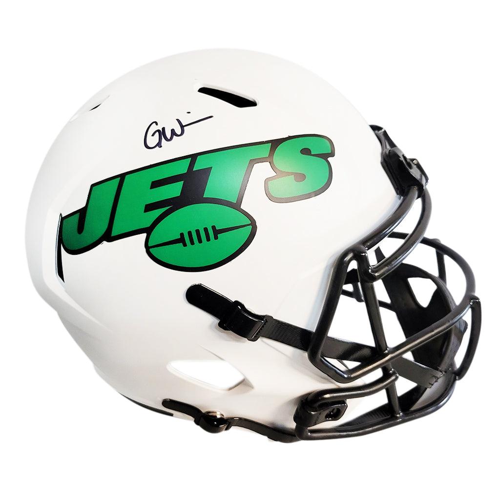 Garrett Wilson Signed New York Jets Speed Mini Replica Football Helmet (JSA)