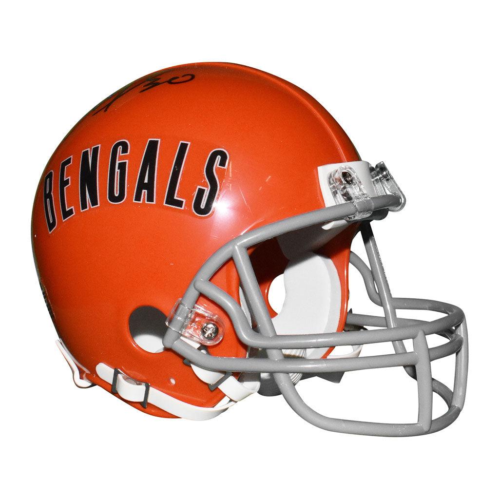 Ickey Woods Signed Cincinnati Bengals Mini Replica 1968-1979 Throwback  Football Helmet (JSA)