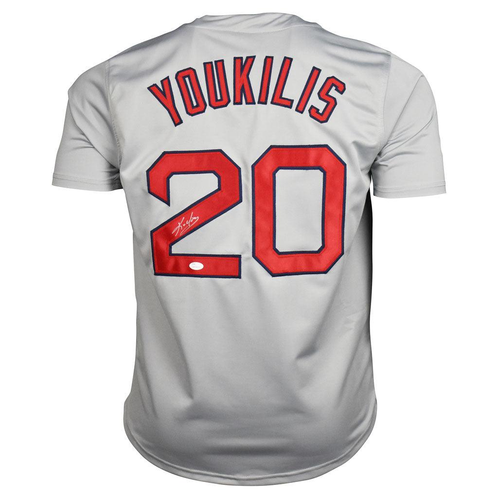 Kevin Youkilis Signed Boston White Baseball Jersey (JSA) — RSA