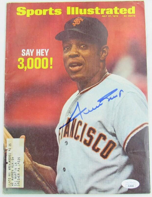 Willie Mays Signed Sports Illustrated Magazine 7/27/70 Issue JSA AL48489 - RSA