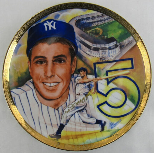 Joe DiMaggio Signed Plate JSA LOA YY40861