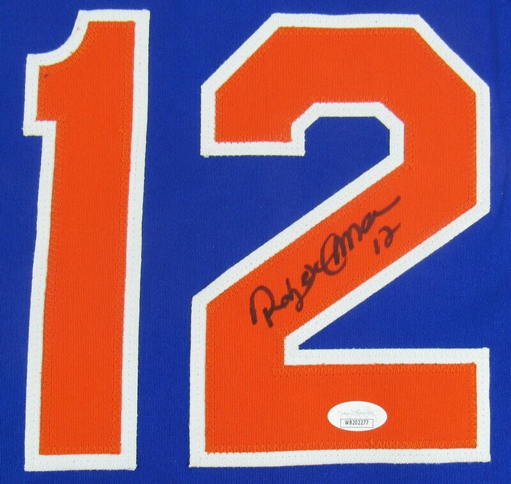 Roberto Alomar Signed Replica Mets Jersey JSA Witness