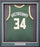 Milwaukee Bucks Giannis Antetokounmpo Autographed Framed Green Jersey Beckett BAS