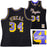 Los Angeles Lakers Shaquille Shaq O'Neal Autographed Black Authentic Mitchell & Ness 1996-97 HWC Swingman Jersey Size XL Beckett BAS Witness
