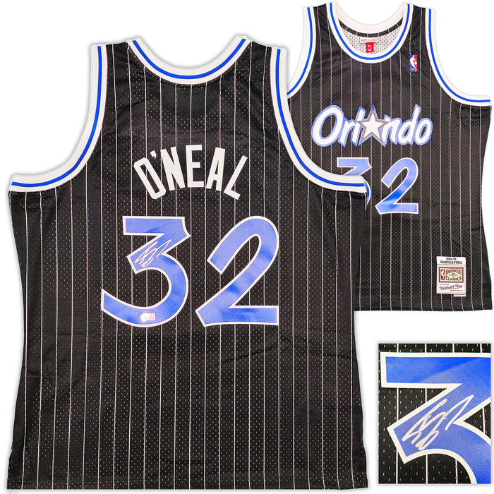 Orlando Magic Shaquille Shaq O'Neal Autographed Black Authentic Mitchell & Ness 1994-95 HWC Swingman Jersey Size XL Beckett BAS Witness