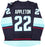 Seattle Kraken Mason Appleton Autographed Blue Fanatics Breakaway Jersey Size XL With Inaugural Season Patch Fanatics Holo