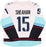 Seattle Kraken Riley Sheahan Autographed White Fanatics Breakaway Jersey Size XL With Inaugural Season Patch Fanatics Holo