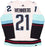 Seattle Kraken Alexander Wennberg Autographed White Adidas Authentic Jersey Size 54 With Inaugural Season Patch Fanatics Holo