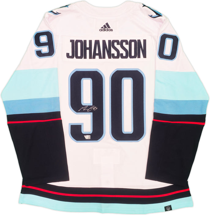 Seattle Kraken Marcus Johansson Autographed White Adidas Authentic Jersey Size 54 With Inaugural Season Patch Fanatics Holo