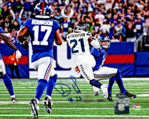 Devon Witherspoon Autographed 8x10 Photo Seattle Seahawks Pick 6 Interception MCS Holo