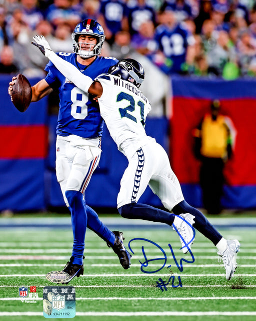 Devon Witherspoon Autographed 8x10 Photo Seattle Seahawks Sack MCS Holo
