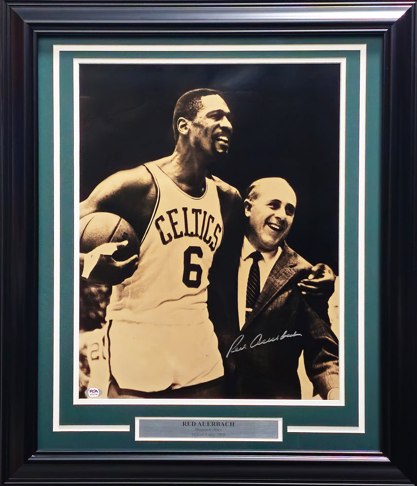 Red Auerbach Autographed Framed 16x20 Photo Boston Celtics PSA/DNA #AH28780