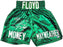 Floyd Mayweather Jr. Autographed Green Boxing Trunks "TBE" Beckett BAS Witness