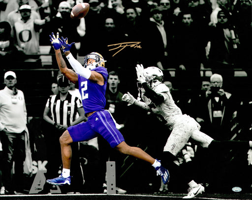 Ja'Lynn Polk Autographed 16x20 Photo Washington Huskies vs. Oregon Spotlight MCS Holo