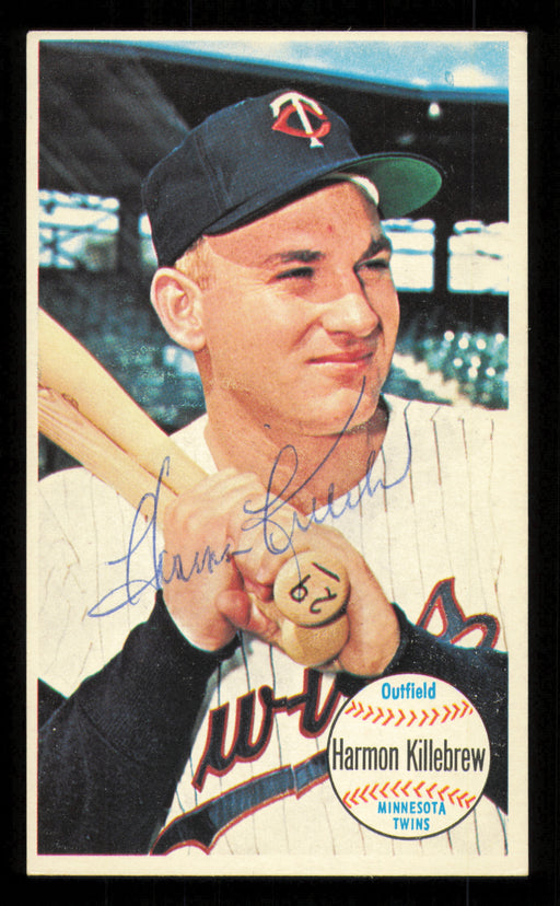 Harmon Killebrew Autographed 1964 Topps Giants Card #38 Minnesota Twins