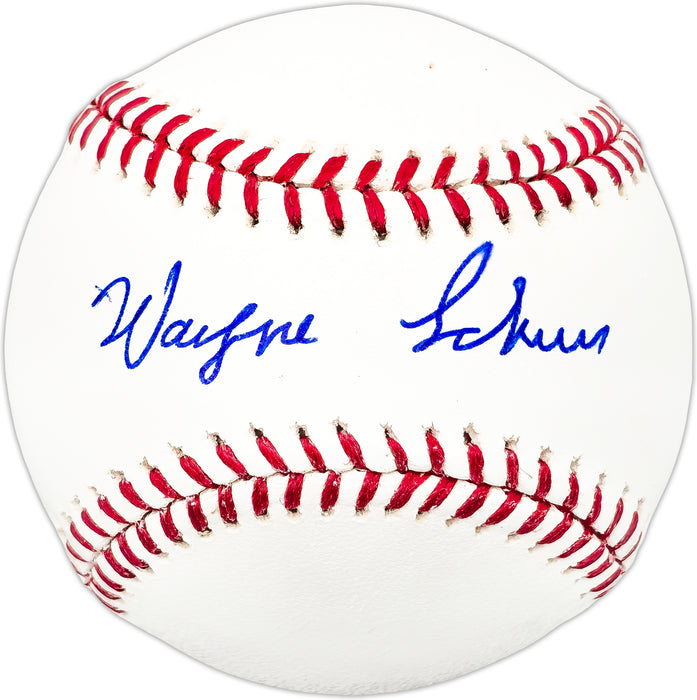 Wayne Schurr Autographed Official MLB Baseball Chicago Cubs