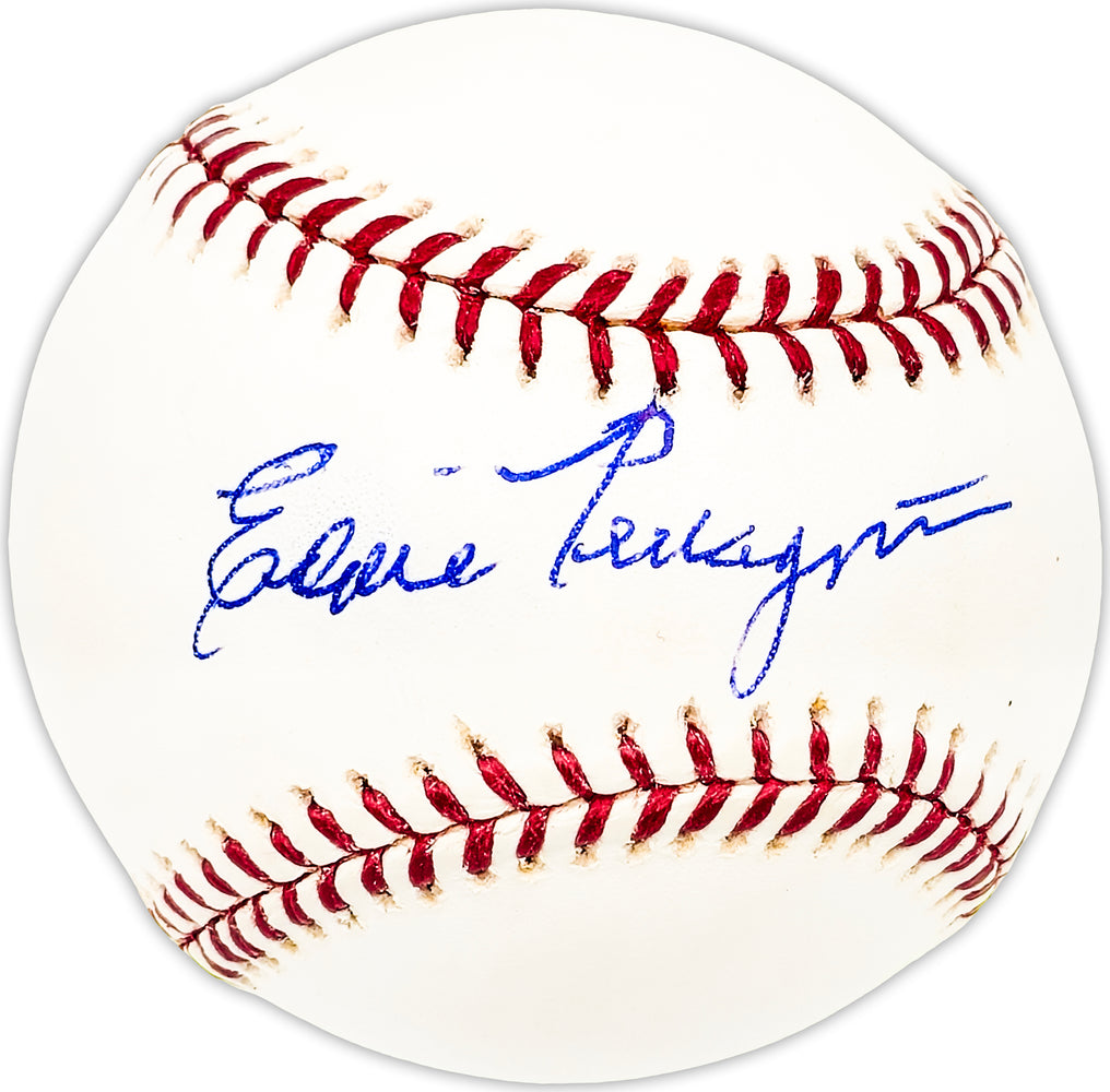 Eddie Pellagrini Autographed Official MLB Baseball Boston Red Sox Beckett BAS QR #BM25126