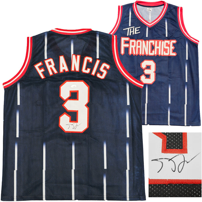 Houston Rockets Steve Francis Autographed Blue Jersey JSA