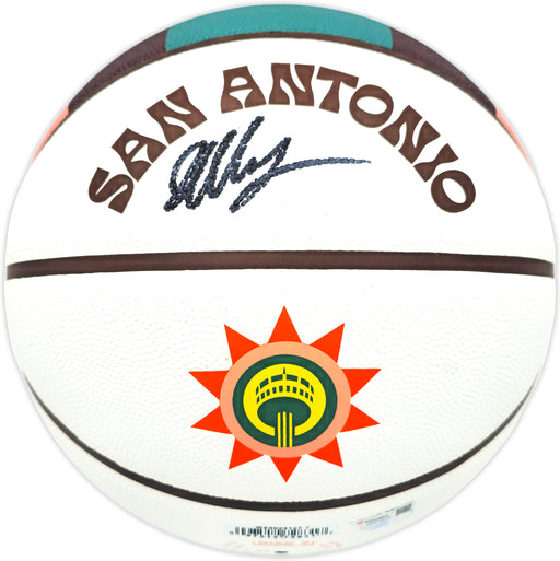 Victor Wembanyama Autographed 2023-24 City Edition Basketball San Antonio Spurs Fanatics Holo