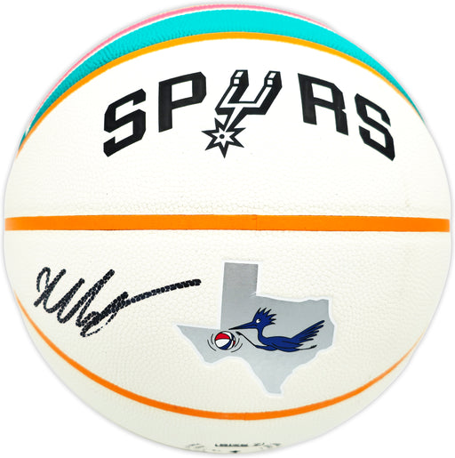 Victor Wembanyama Autographed City Edition Basketball San Antonio Spurs Fanatics Holo