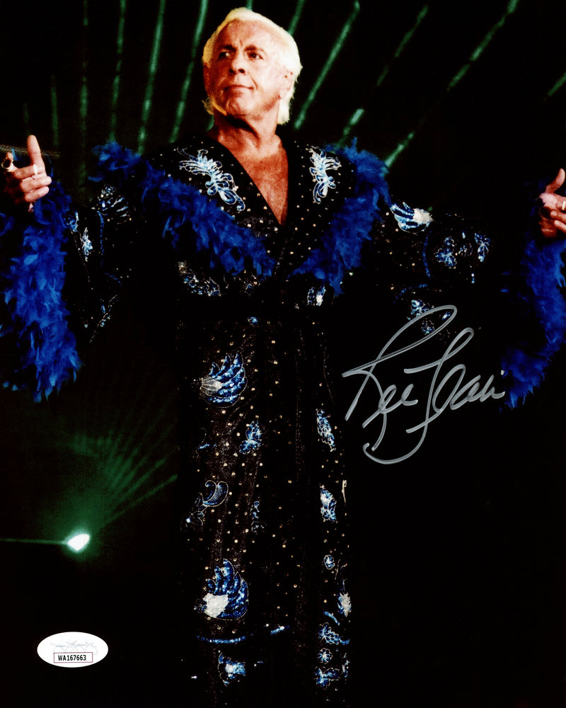 Ric Flair Autographed 8x10 Photo WWE JSA