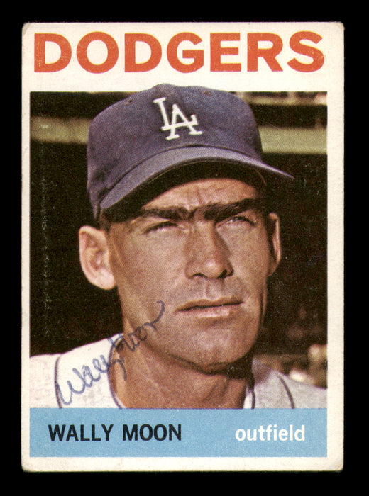 Wally Moon Autographed 1964 Topps Card #353 Los Angeles Dodgers