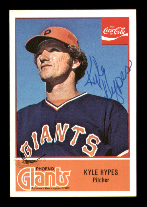 Kyle Hypes Autographed 1977 Cramer Card #73 Phoenix Giants