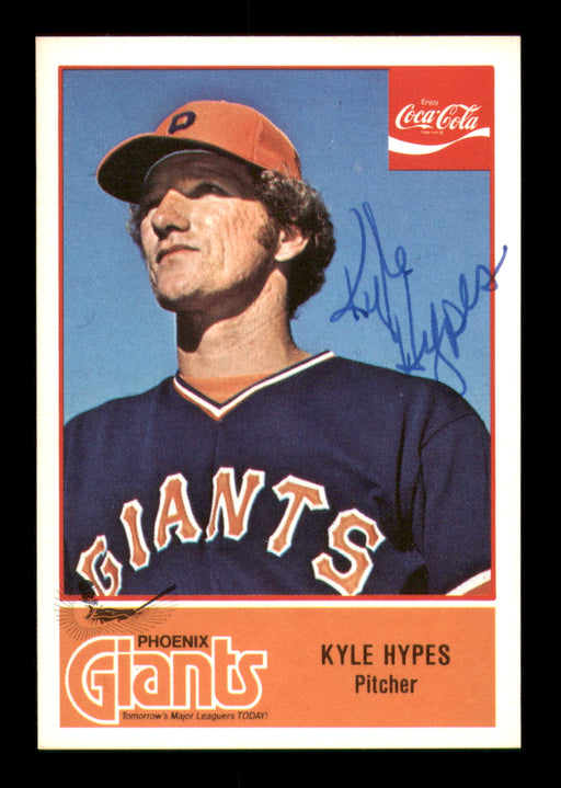 Kyle Hypes Autographed 1977 Cramer Card #73 Phoenix Giants