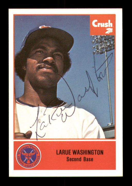 LaRue Washington Autographed 1977 Cramer Rookie Card #80 Tucson Toros