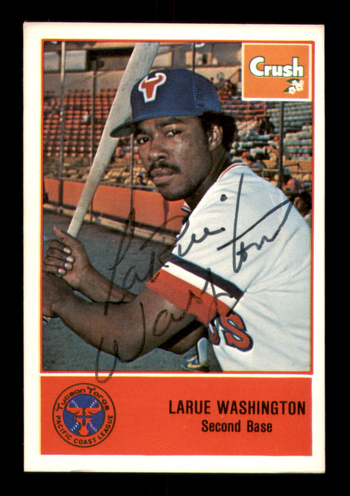 LaRue Washington Autographed 1978 Cramer Card #18 Tucson Toros