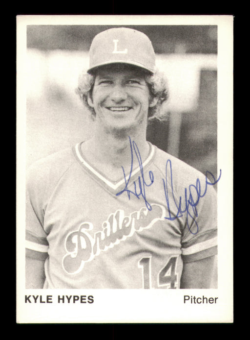 Kyle Hypes Autographed 1975 TCMA Rookie Card #17 Lafayette Drillers