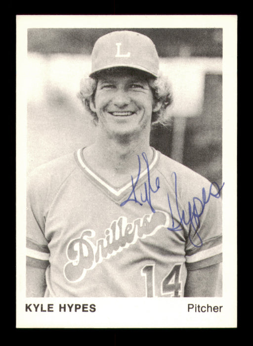 Kyle Hypes Autographed 1975 TCMA Rookie Card #17 Lafayette Drillers