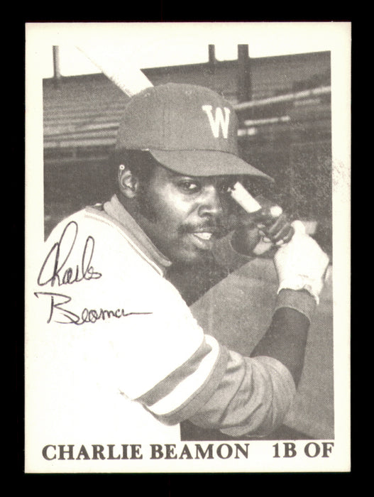 Charlie Beamon Autographed 1975 TCMA Rookie Card Waterloo Royals