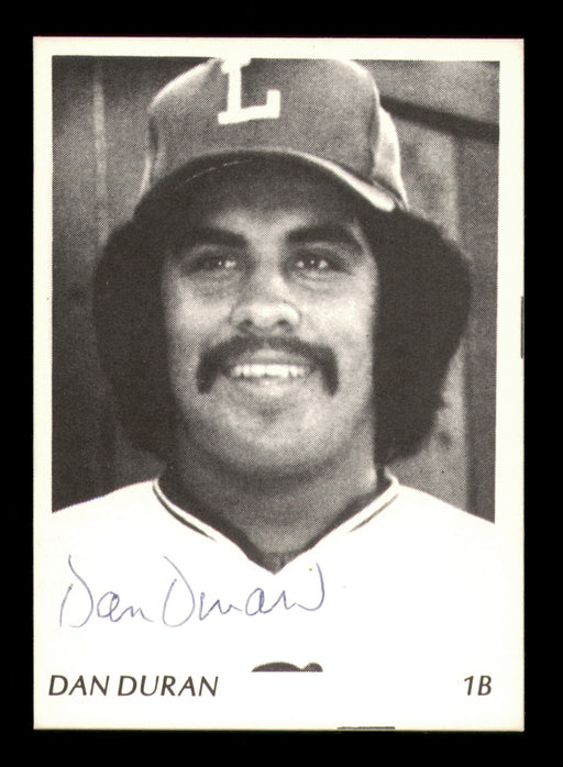 Dan Duran Autographed 1975 TCMA Rookie Card Lynchburg Rangers