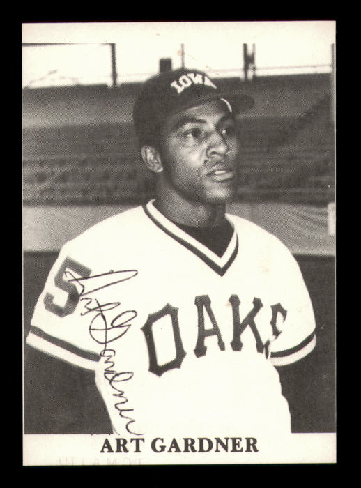 Art Gardner Autographed 1975 TCMA Rookie Card Iowa Oaks