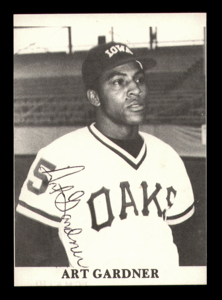 Art Gardner Autographed 1975 TCMA Rookie Card Iowa Oaks