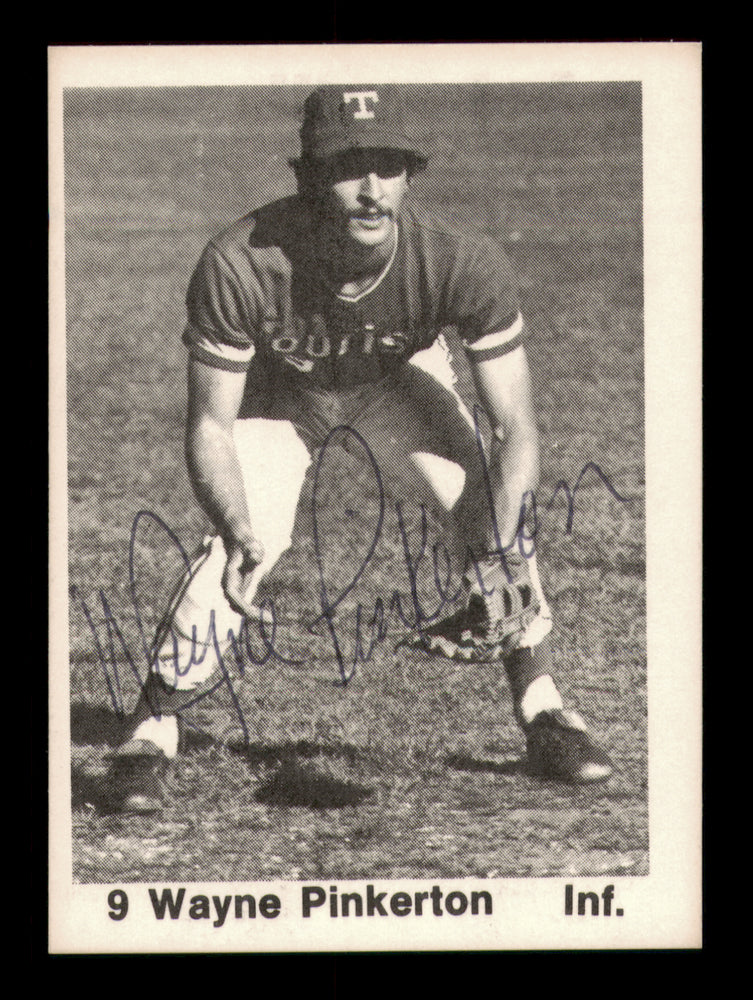 Wayne Pinkerton Autographed 1976 TCMA Rookie Card #11 Ashville Tourists