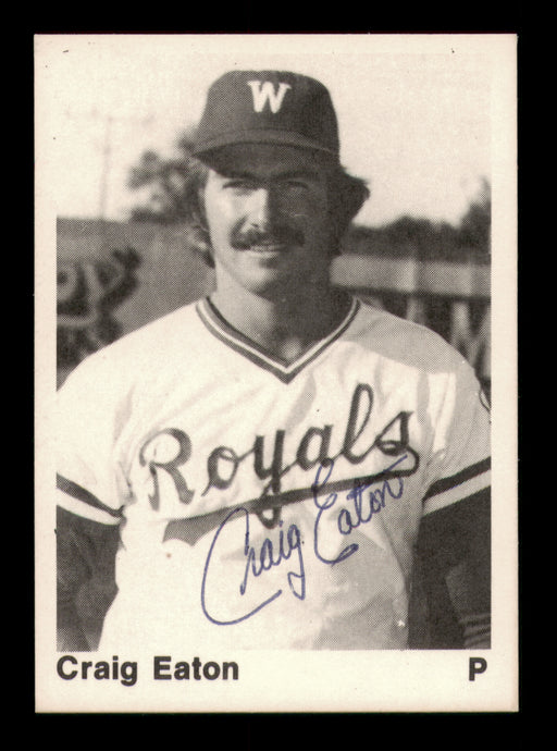 Craig Eaton Autographed 1976 TCMA Rookie Card Waterloo Royals
