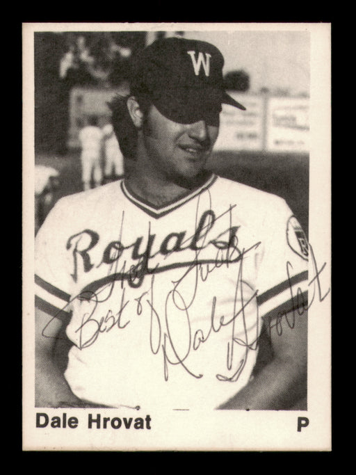 Dale Hrovat Autographed 1976 TCMA Rookie Card Waterloo Royals