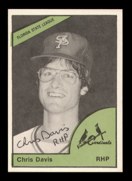 Chris Davis Autographed 1978 TCMA Rookie Card #77 St. Petersburg Cardinals