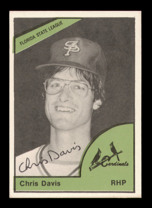 Chris Davis Autographed 1978 TCMA Rookie Card #77 St. Petersburg Cardinals