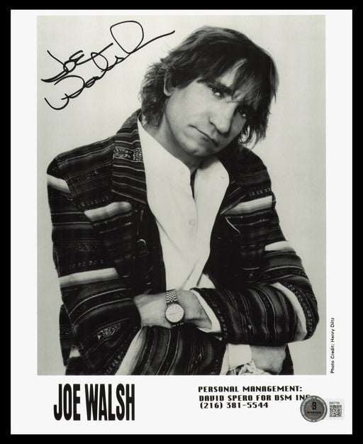 Joe Walsh Autographed 8x10 Photo The Eagles Beckett BAS QR #BM37760