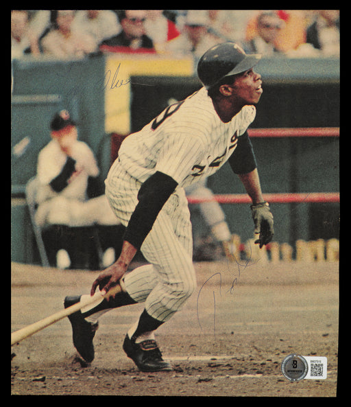 Rod Carew & Tony Oliva Autographed 7.5x9 Magazine Page Photo Minnesota Twins Vintage Signature Beckett BAS QR #BM37515