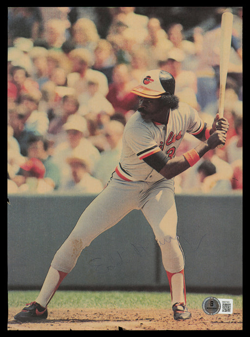 Eddie Murray Autographed 8x11 Magazine Page Photo Baltimore Orioles Beckett BAS QR #BM37303