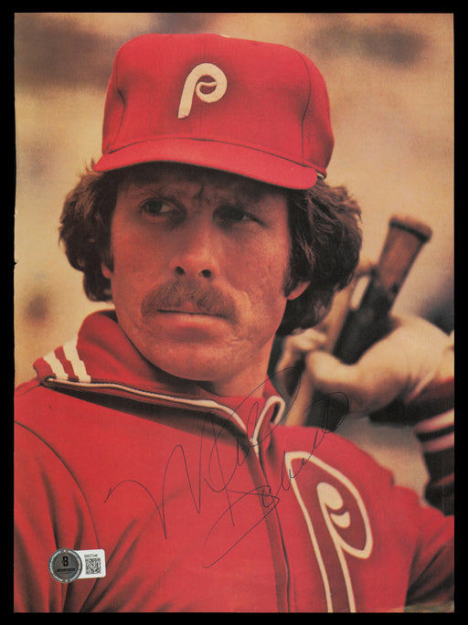 Mike Schmidt Autographed 8.5x11 Magazine Page Photo Philadelphia Phillies Beckett BAS QR #BM37246